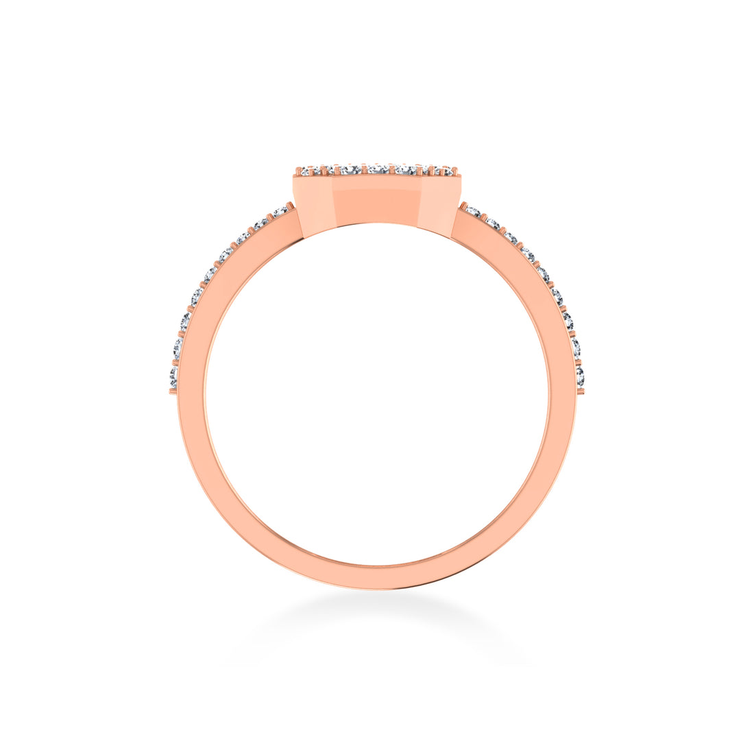 Octagon Cluster Lab-Grown Diamond Ring9