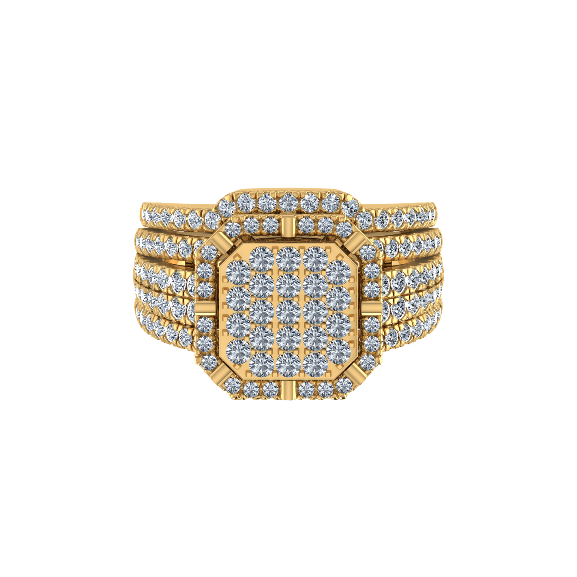 Octagon Halo Lab-Grown Diamond Ring