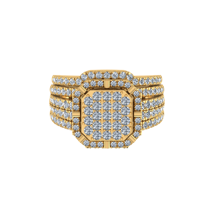 Octagon Halo Lab-Grown Diamond Ring