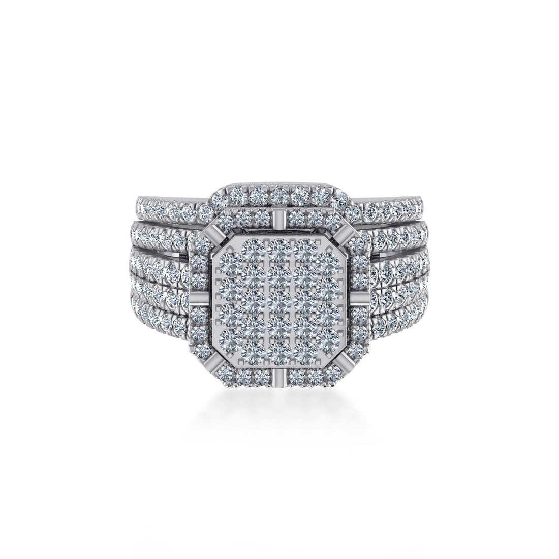 Octagon Halo Lab-Grown Diamond Ring7