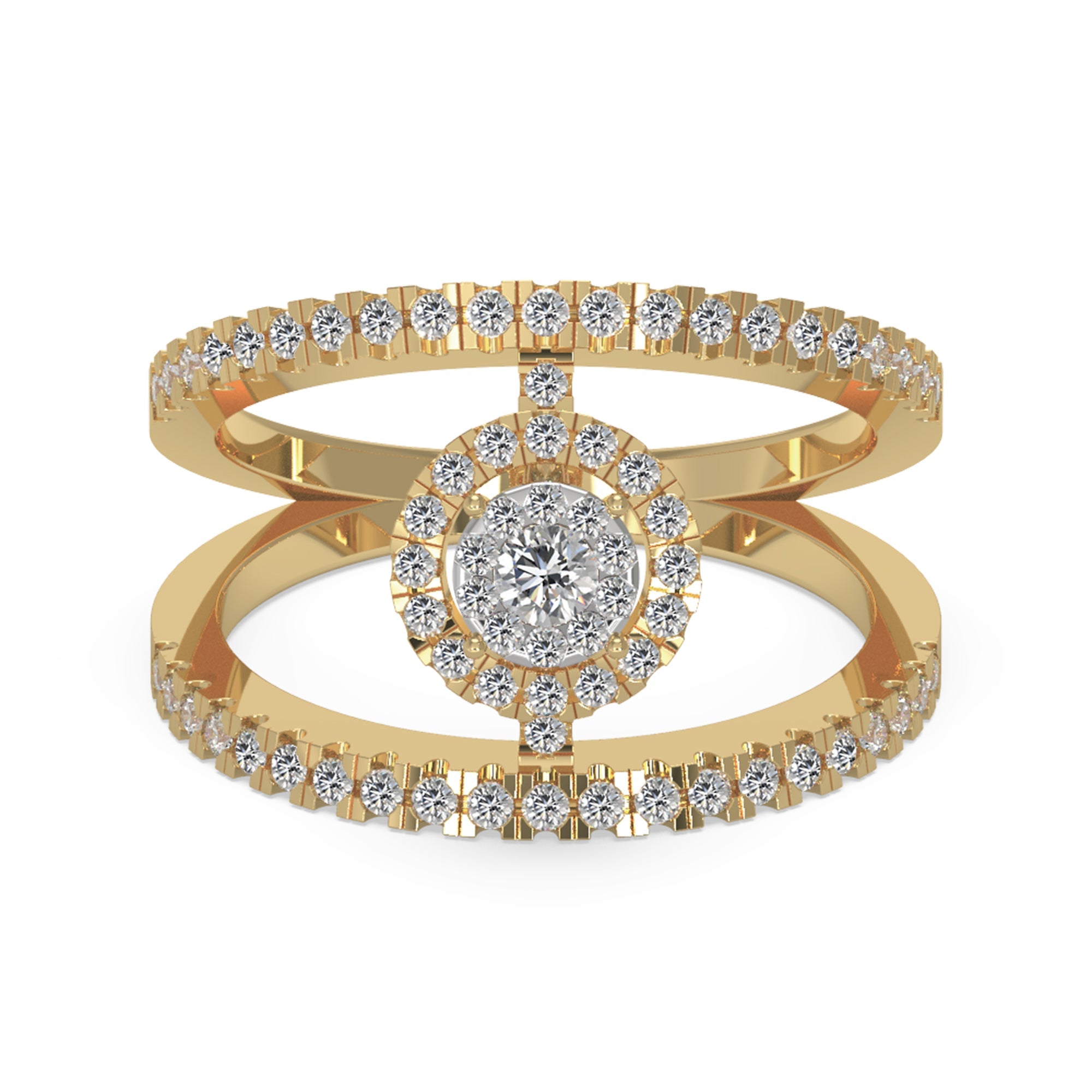 Open Shank Lab-Grown Diamond Ring