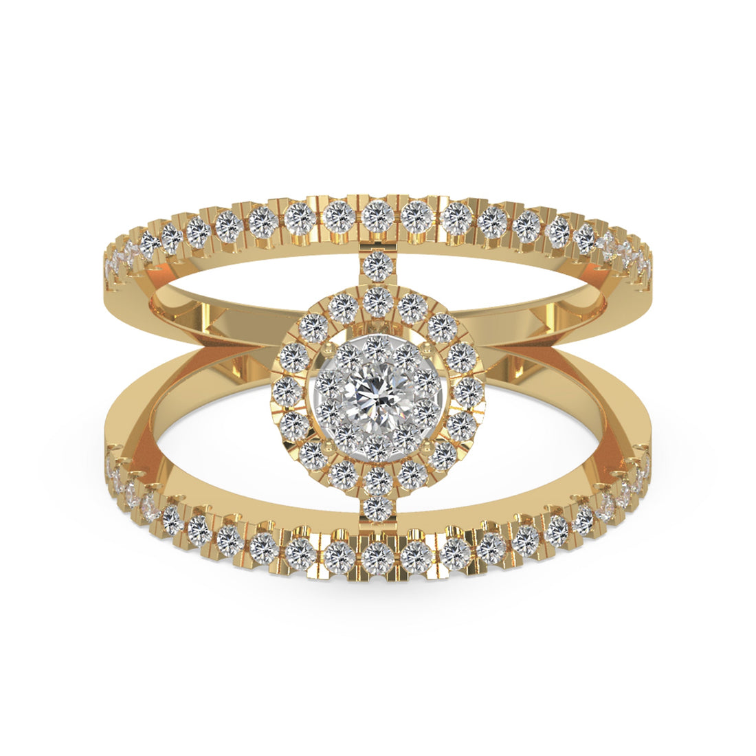 Open Shank Lab-Grown Diamond Ring