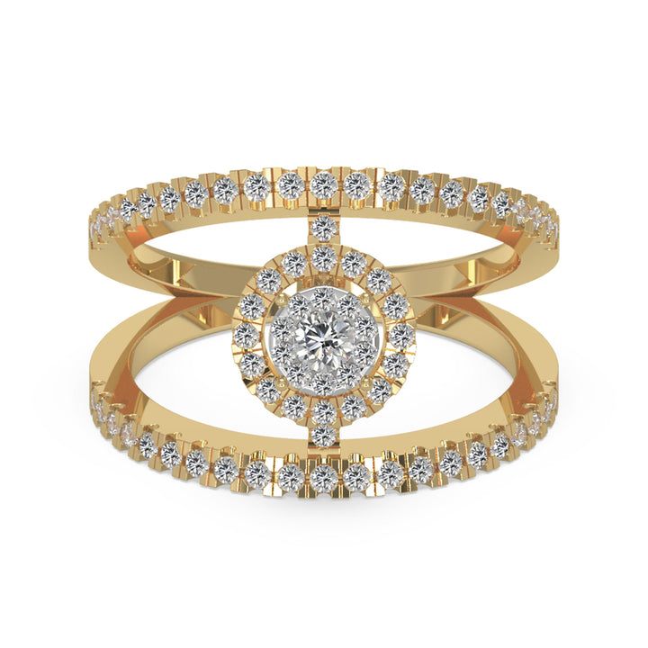 Open Shank Lab-Grown Diamond Ring