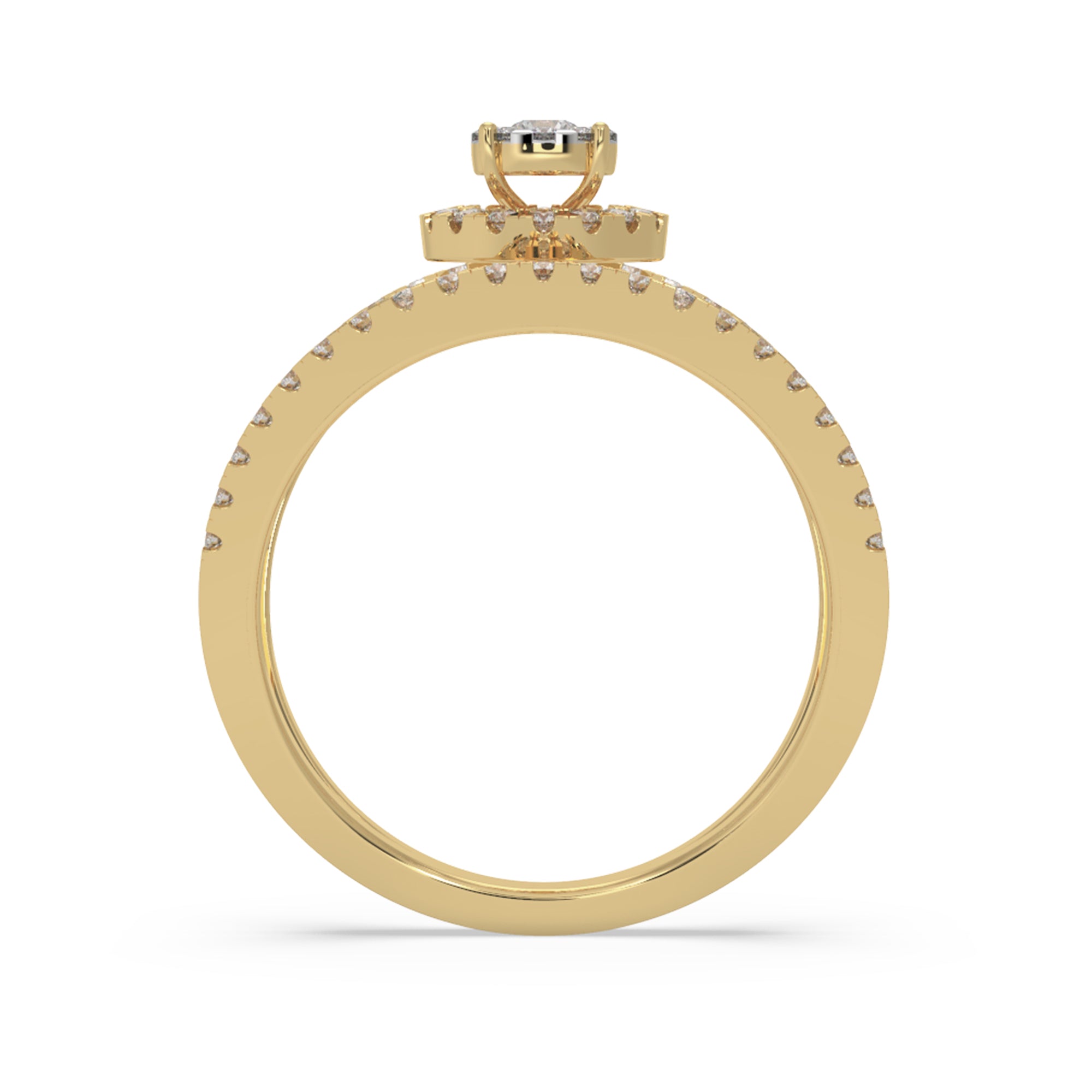 Open Shank Lab-Grown Diamond Ring