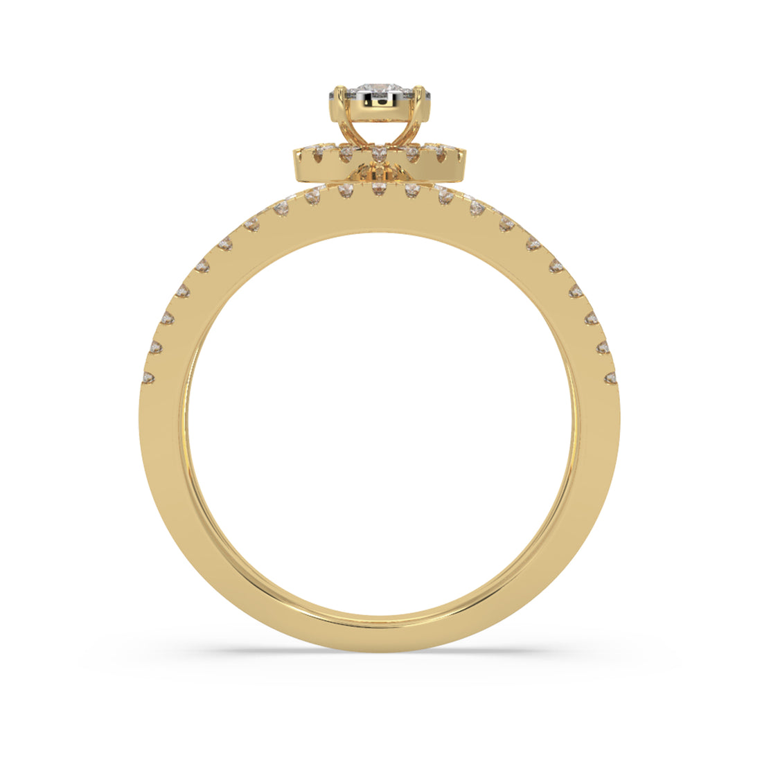 Open Shank Lab-Grown Diamond Ring