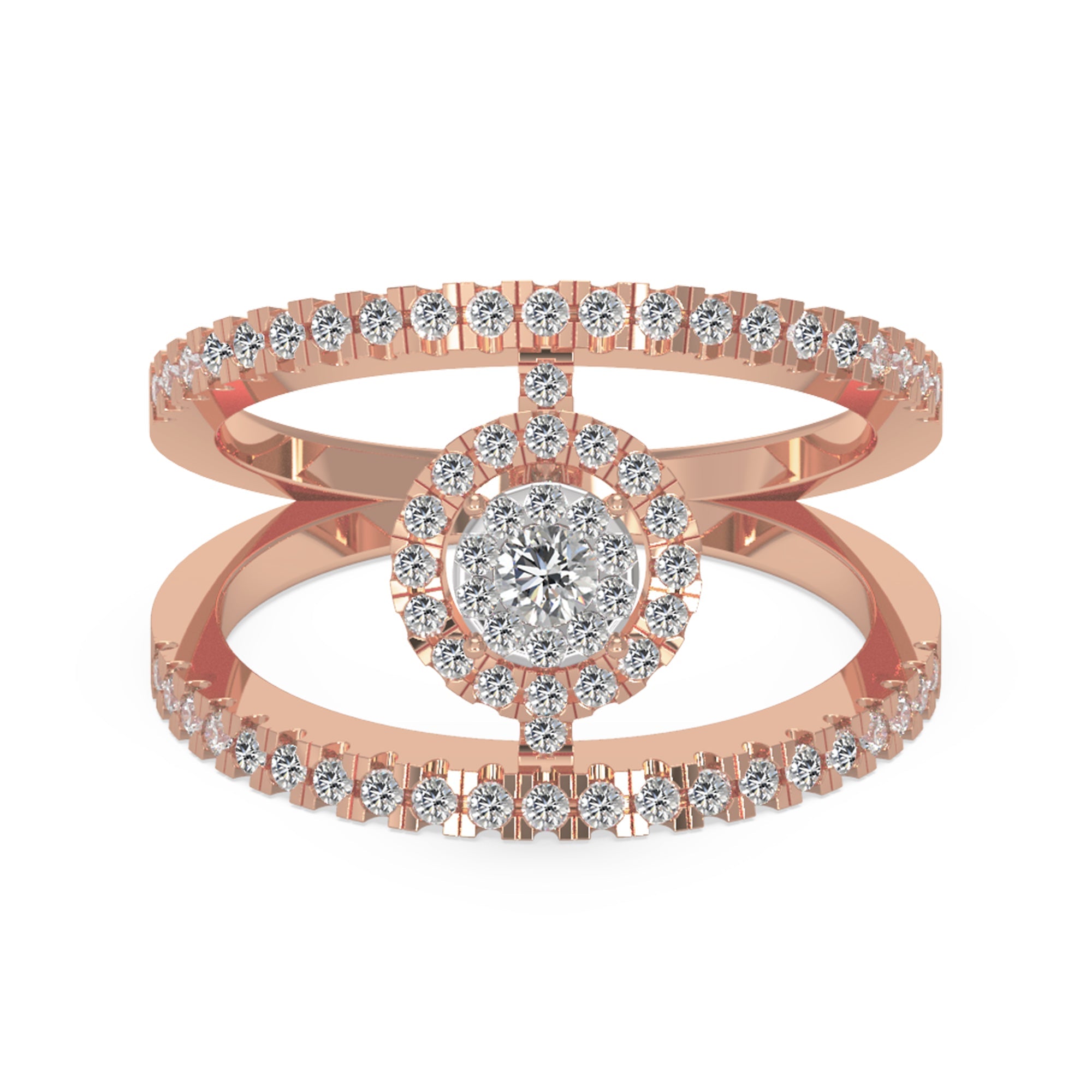Open Shank Lab-Grown Diamond Ring