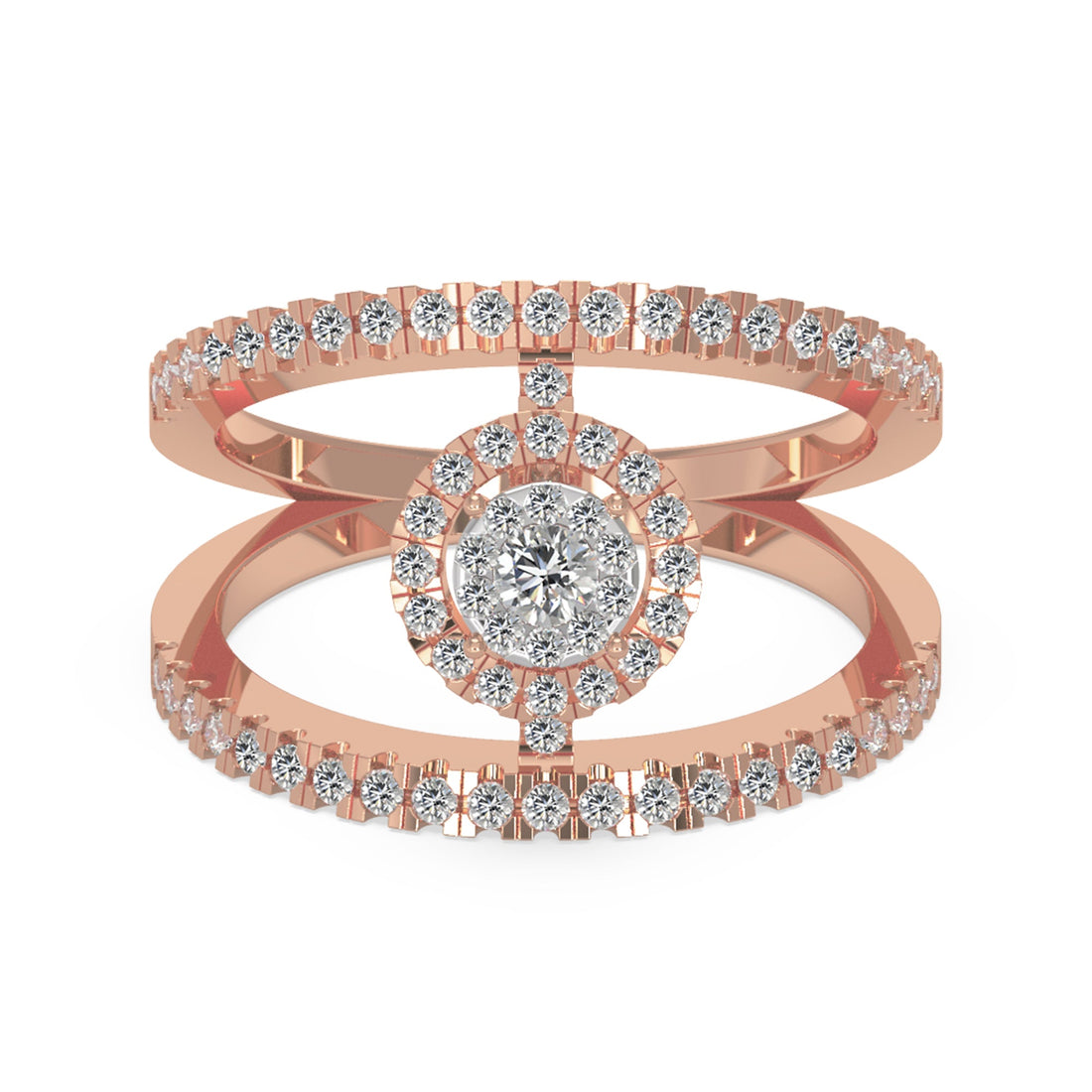 Open Shank Lab-Grown Diamond Ring
