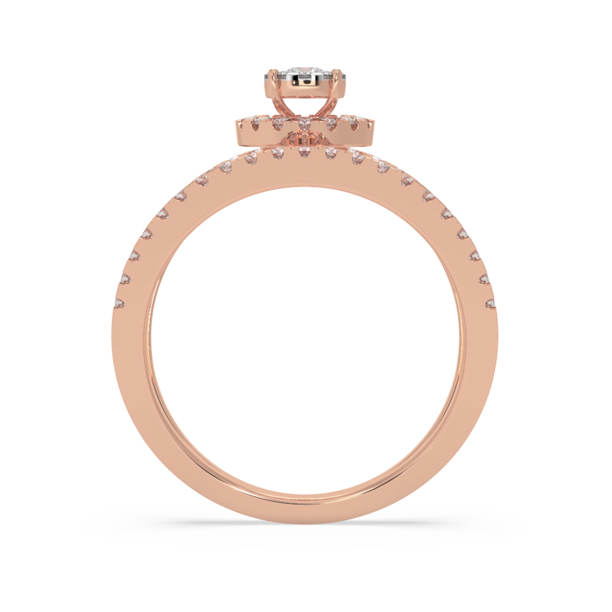 Open Shank Lab-Grown Diamond Ring
