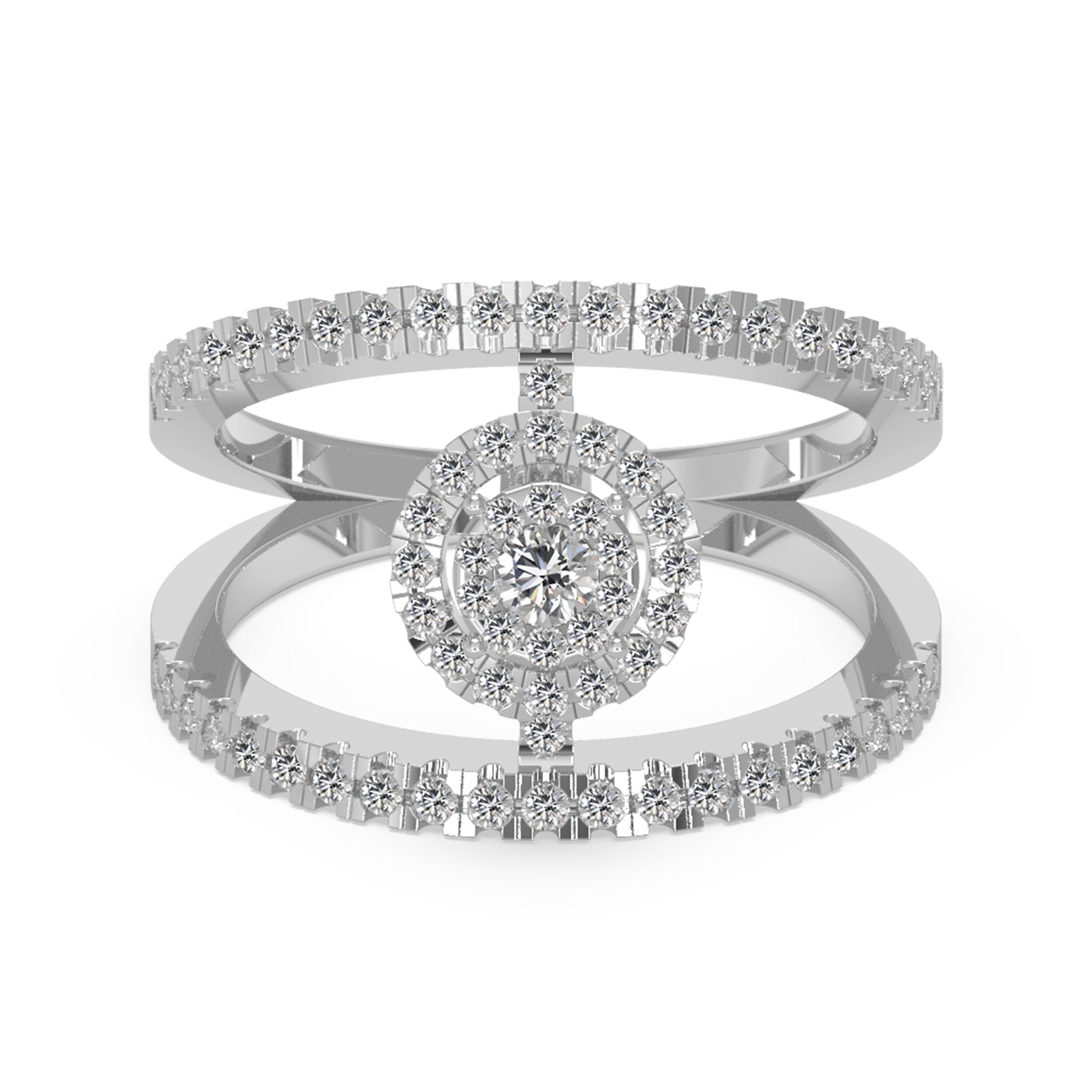 Open Shank Lab-Grown Diamond Ring