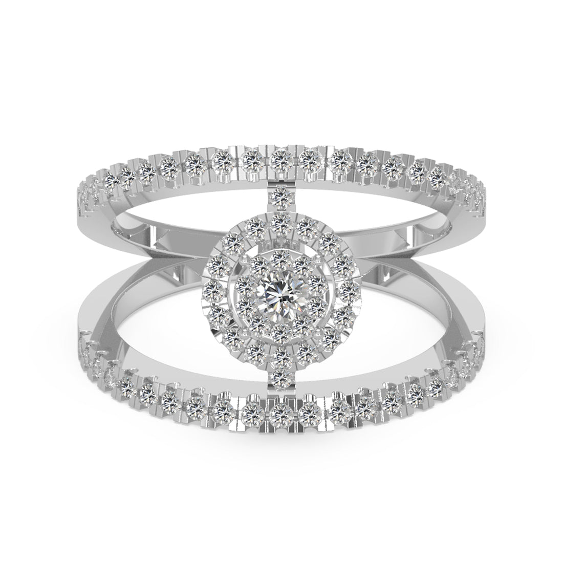 Open Shank Lab-Grown Diamond Ring