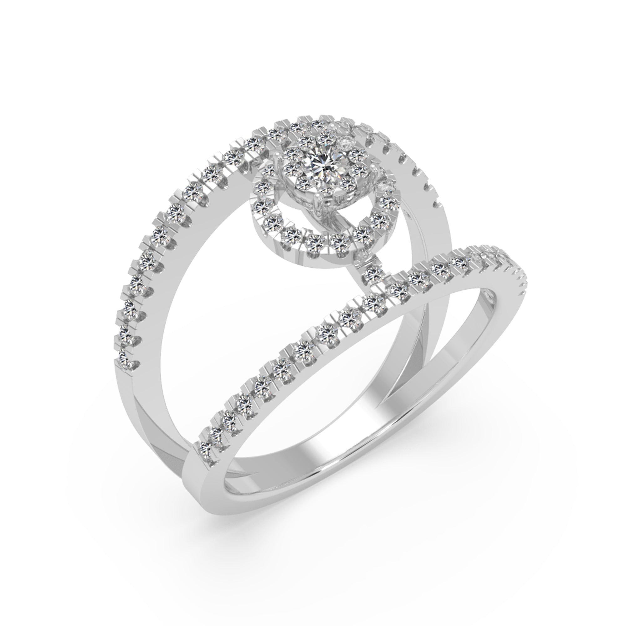 Open Shank Lab-Grown Diamond Ring