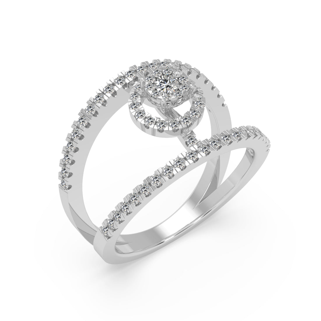 Open Shank Lab-Grown Diamond Ring