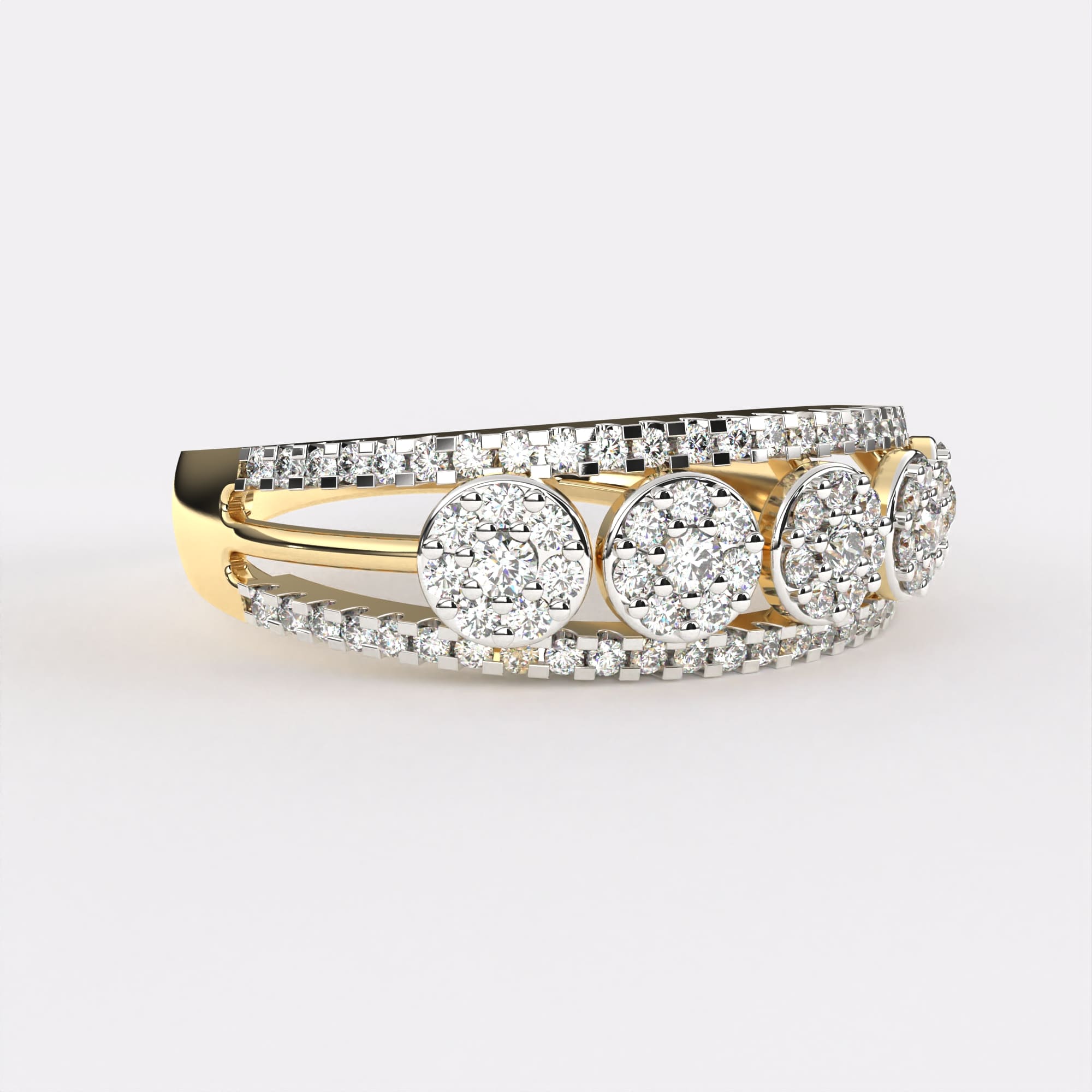 Opulent Orchid Diamond Ring