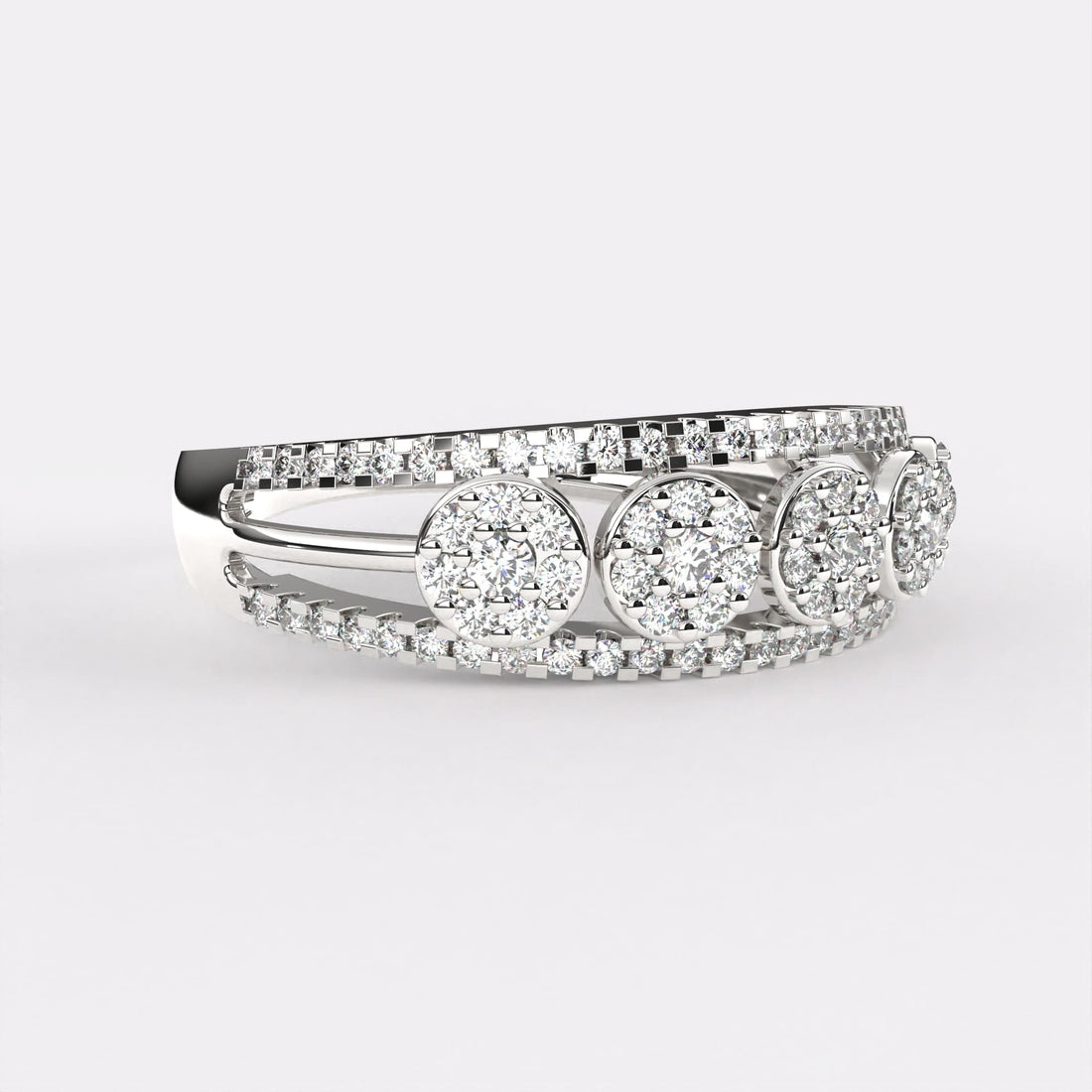 Opulent Orchid Diamond Ring