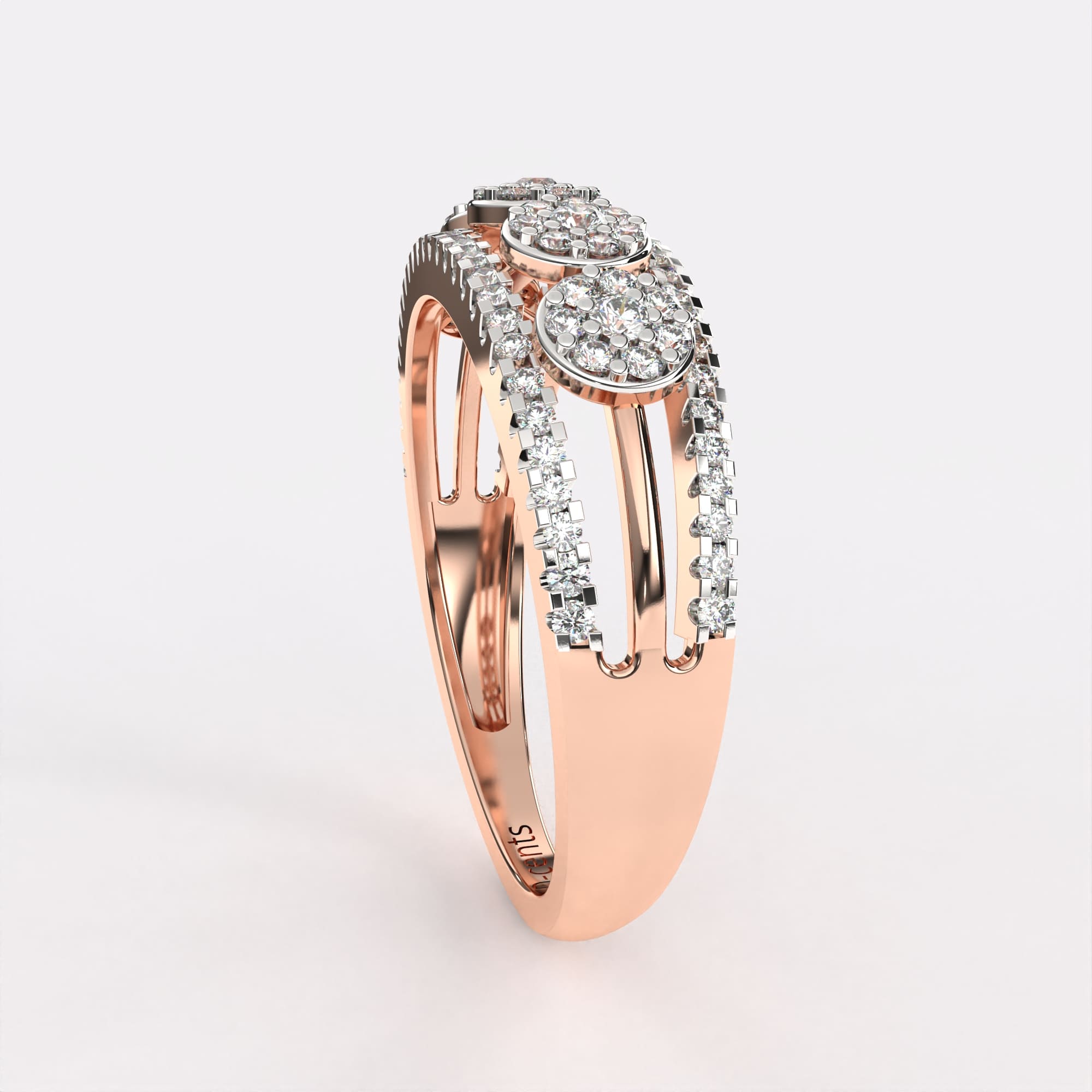 Opulent Orchid Diamond Ring