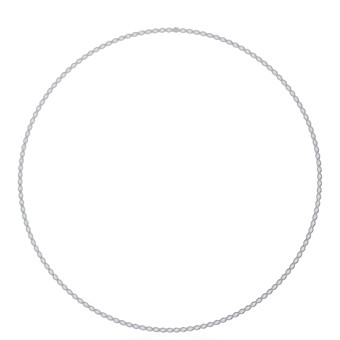 Oval Cut Lab Grown Diamond Necklace