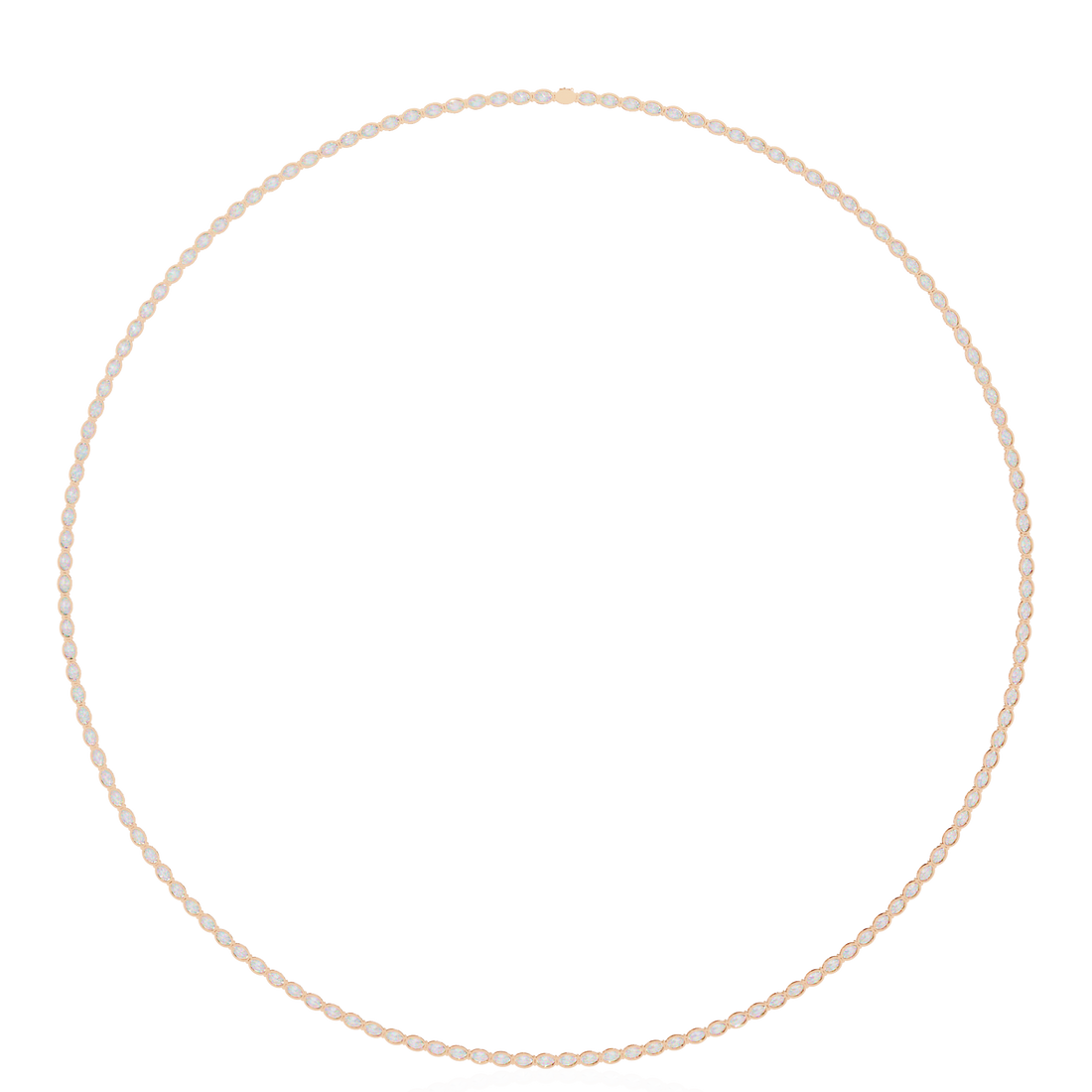 Oval Cut Lab Grown Diamond Necklace