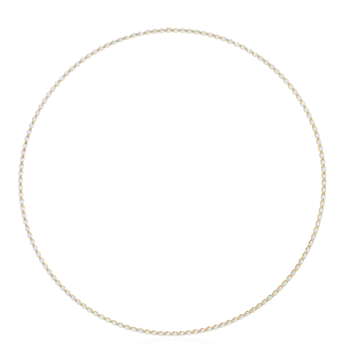 Oval Cut Lab Grown Diamond Necklace
