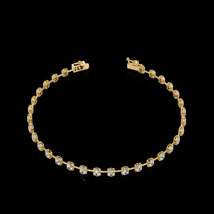 Oval Diamond Tennis Bracelet