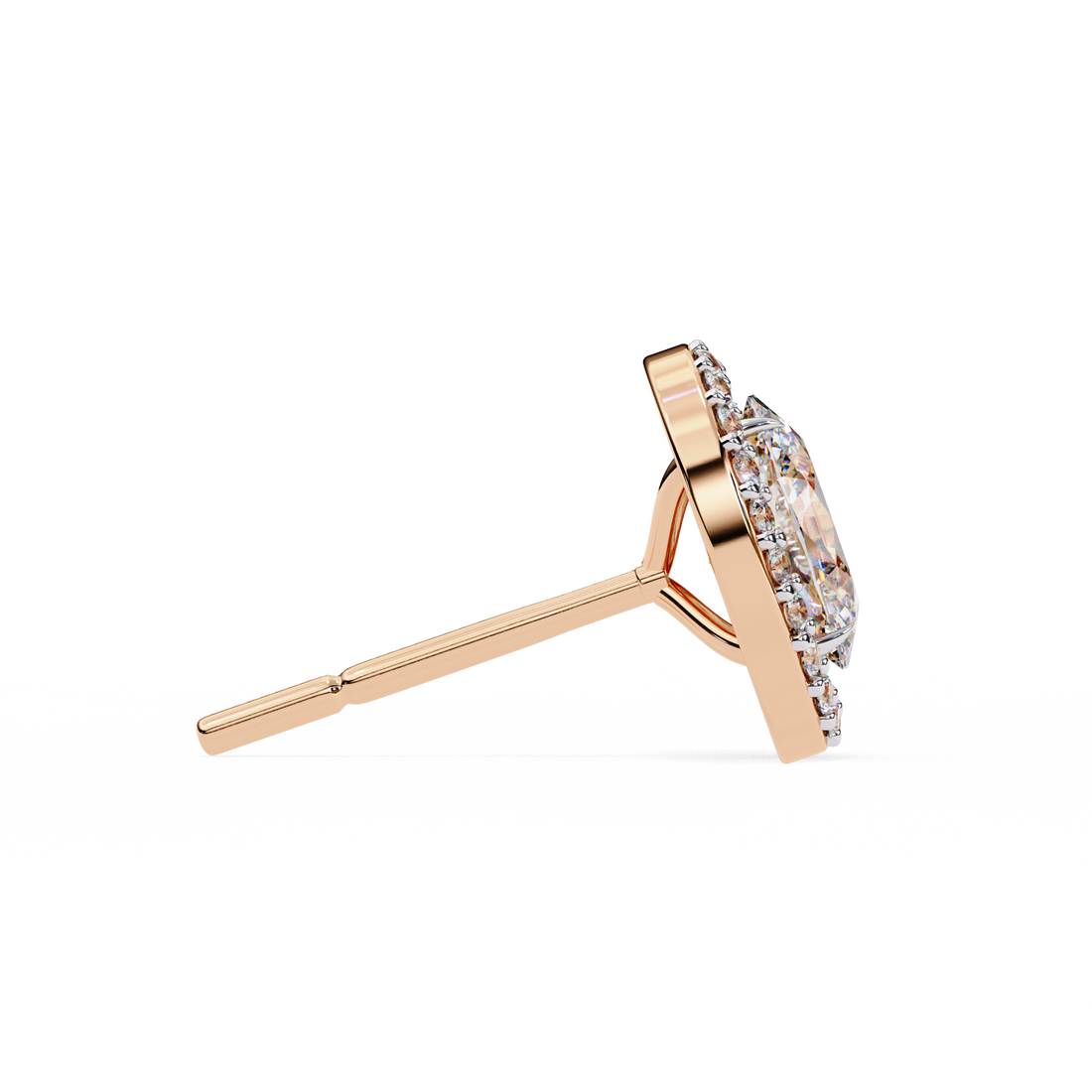 Oval Halo Lab Grown Diamond Studs