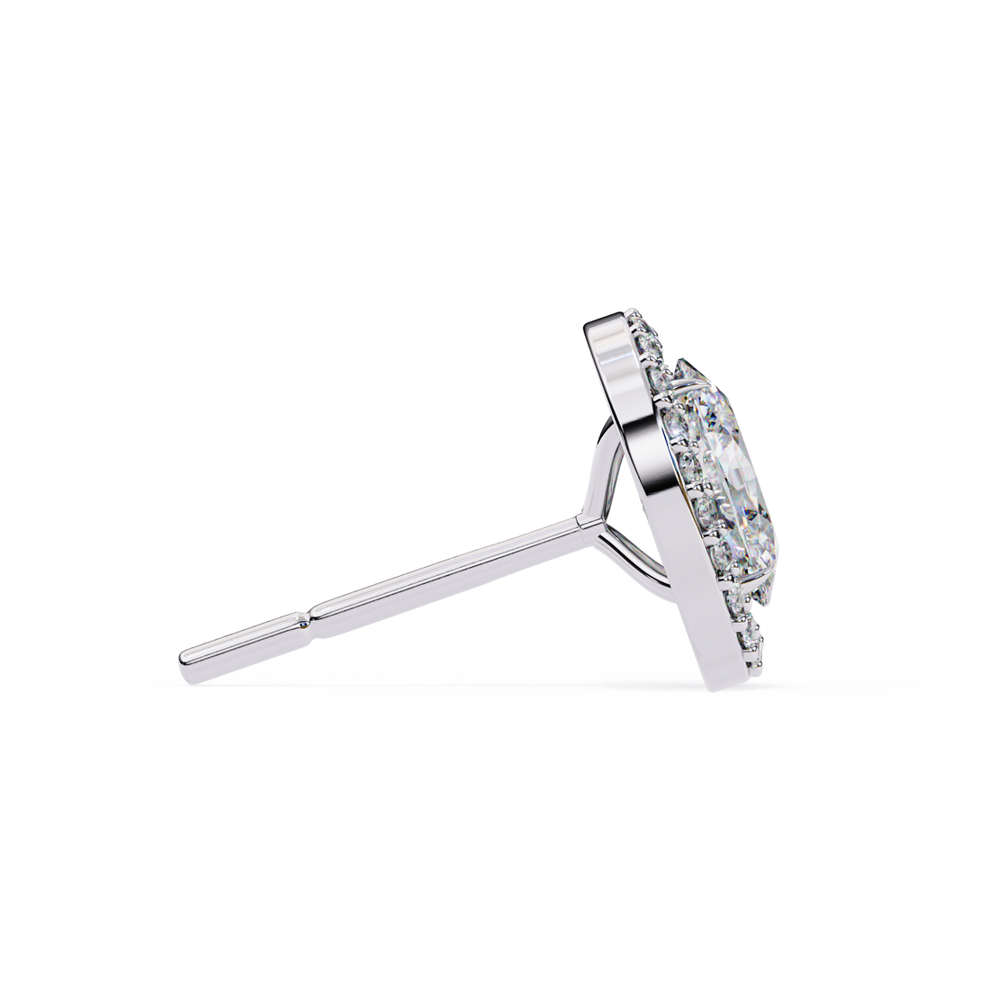 Oval Halo Lab Grown Diamond Studs