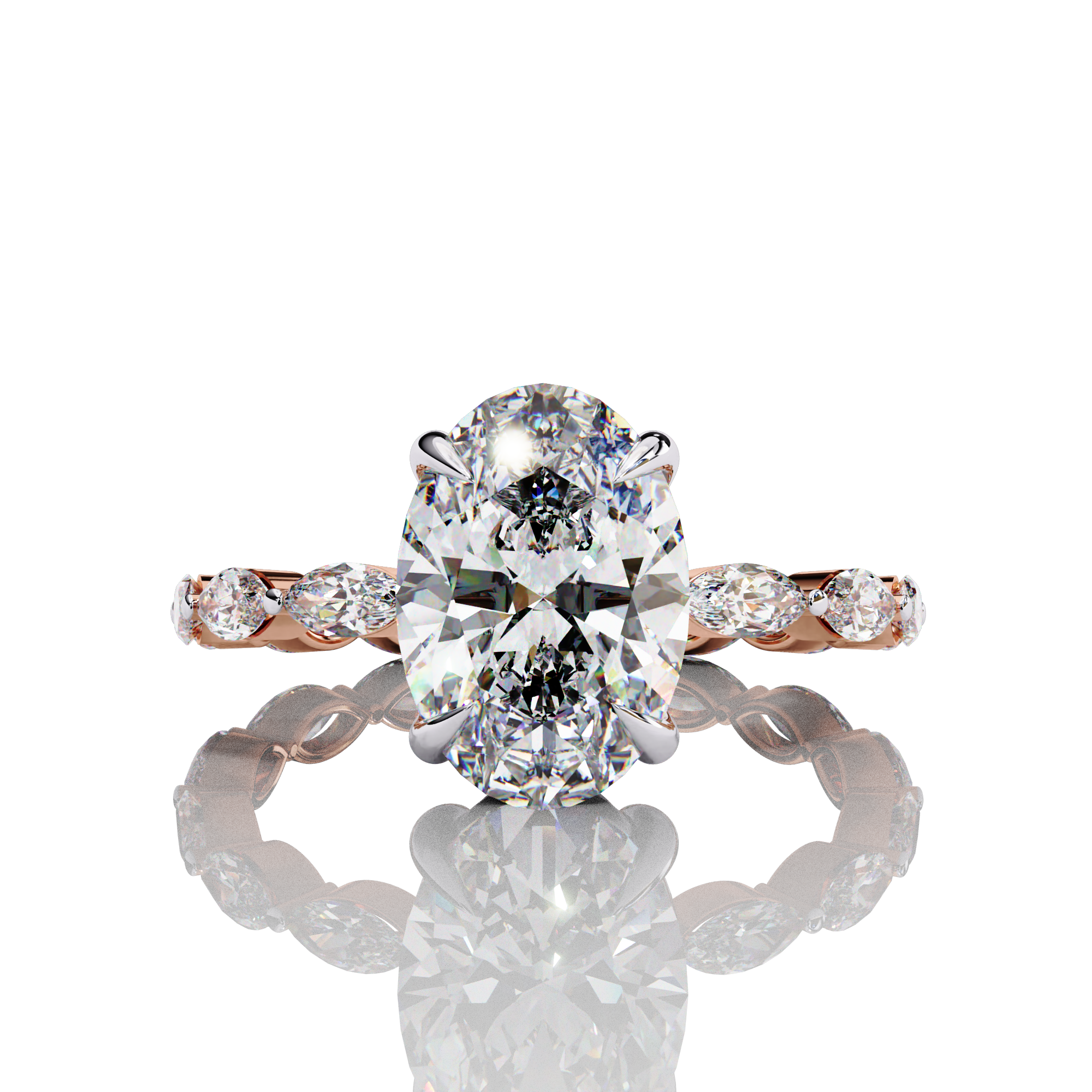 Oval Lab Grown Diamond Ring