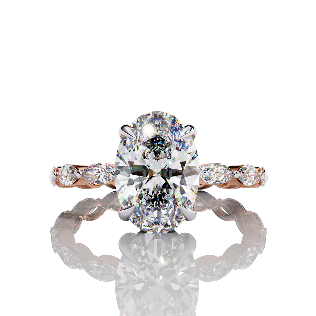 Oval Lab Grown Diamond Ring