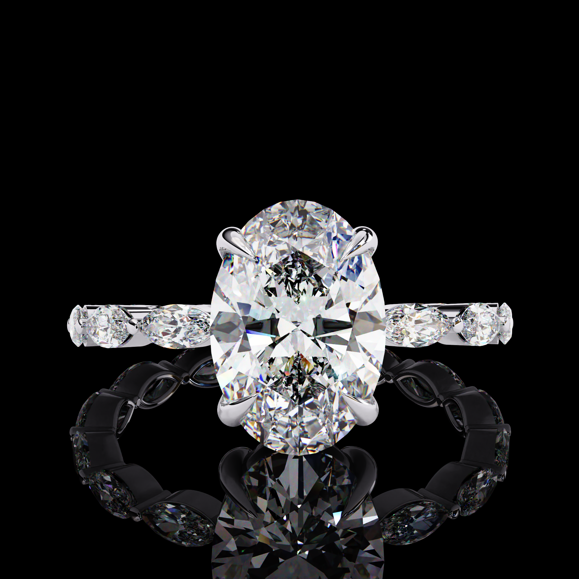 Oval Lab Grown Diamond Ring