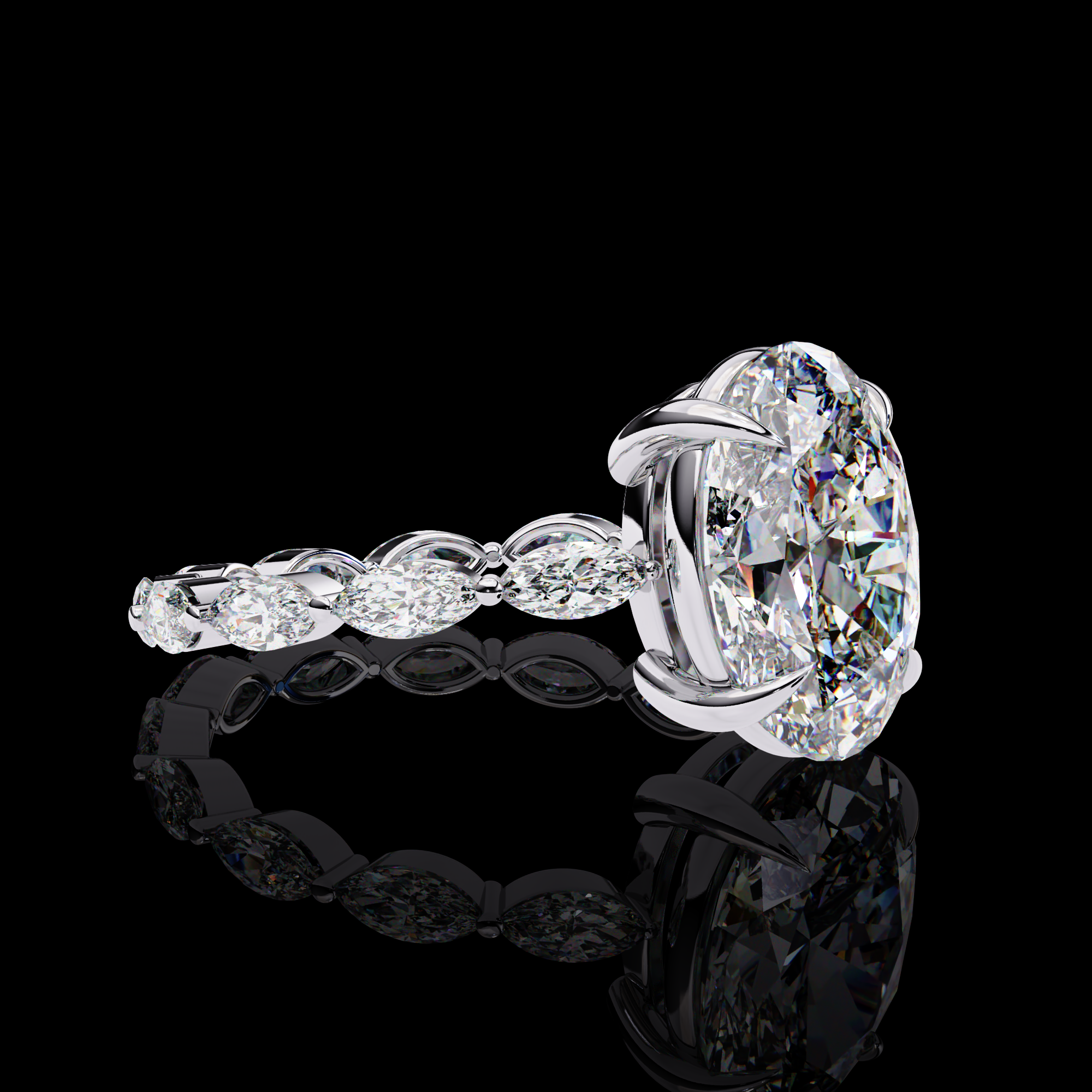 Oval Lab Grown Diamond Ring