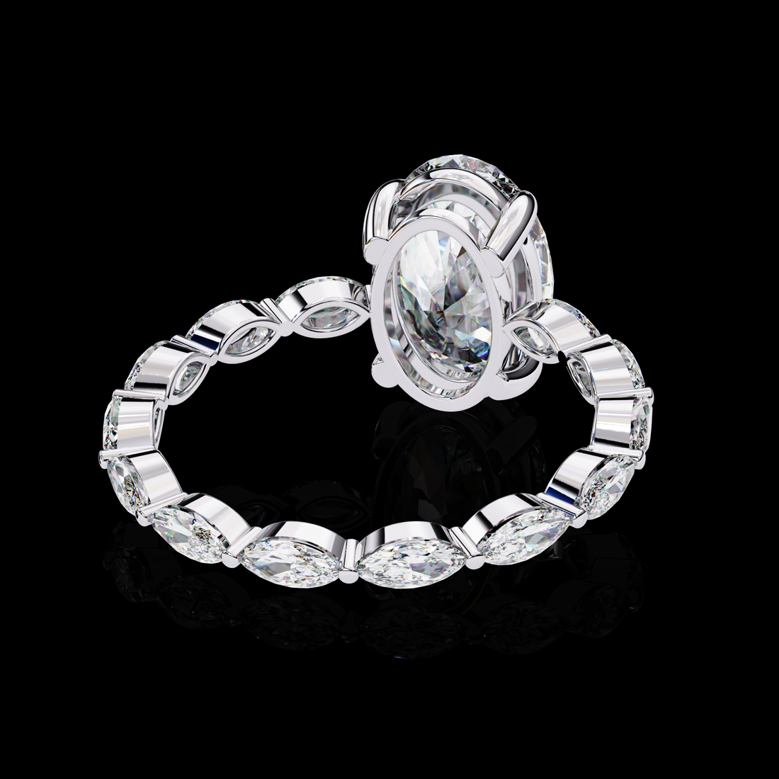 Oval Lab Grown Diamond Ring