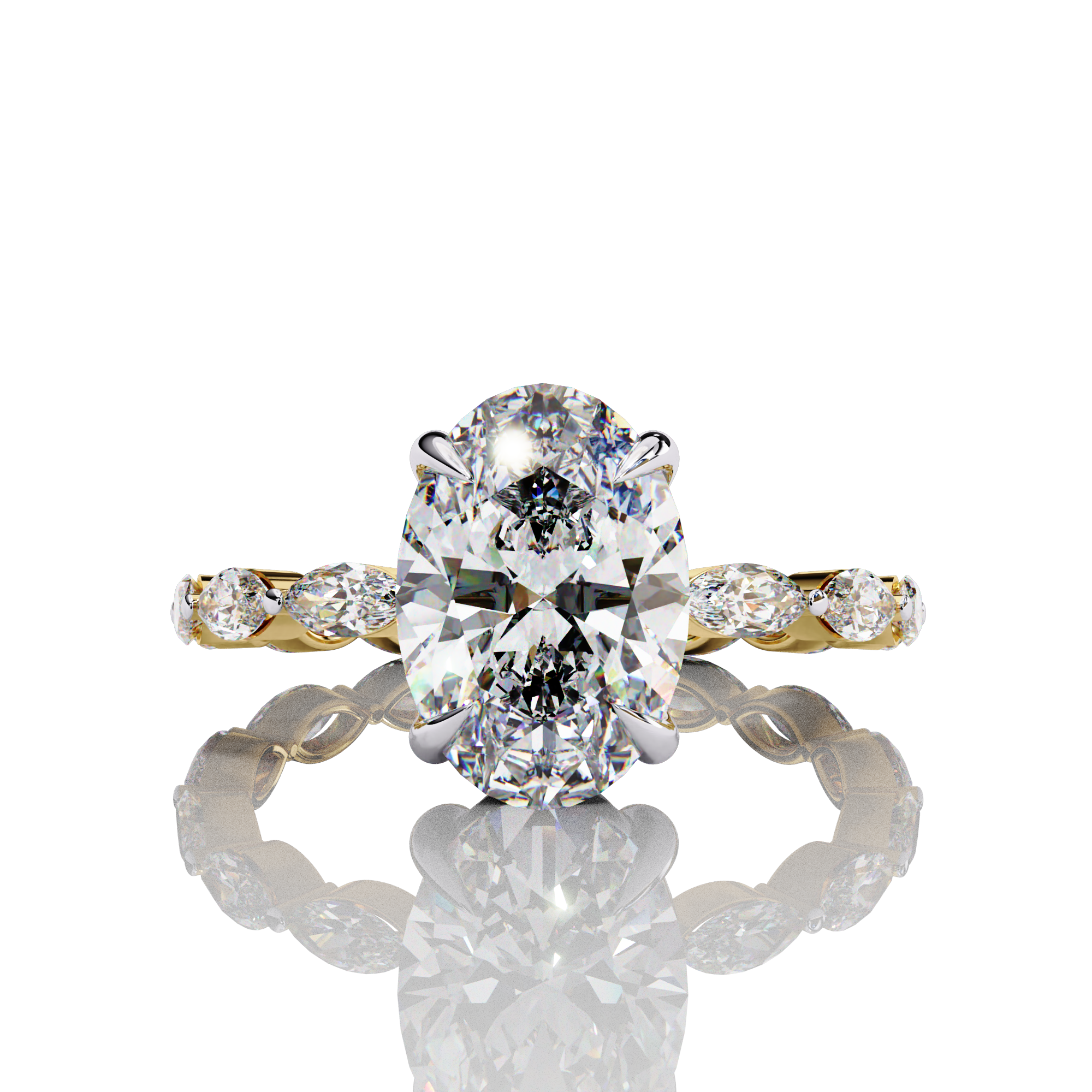 Oval Lab Grown Diamond Ring