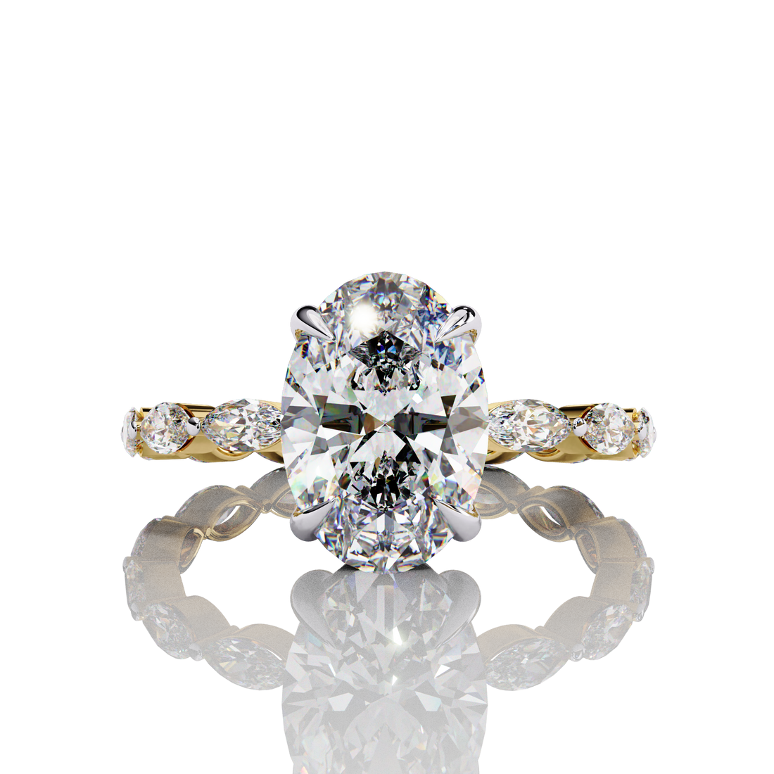 Oval Lab Grown Diamond Ring