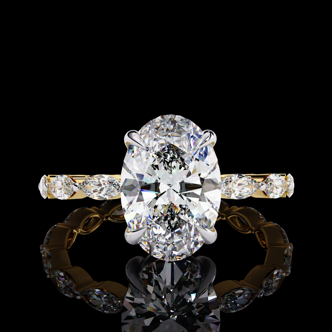 Oval Lab Grown Diamond Ring