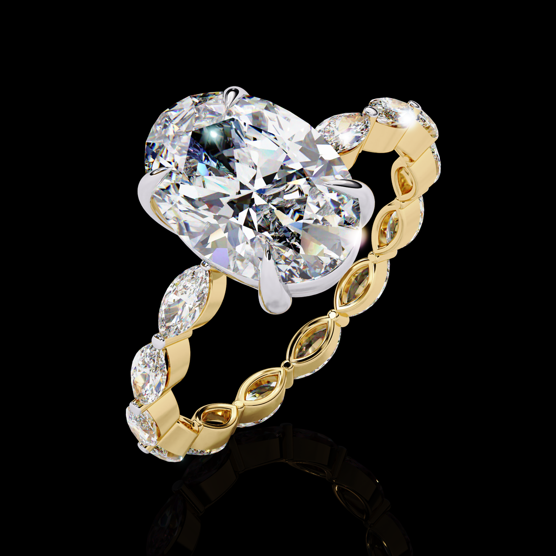 Oval Lab Grown Diamond Ring