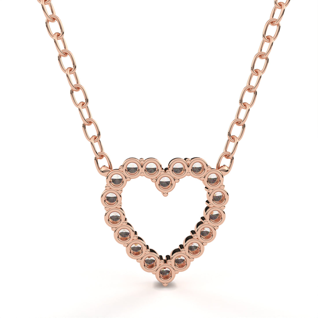 Endless Heart Diamond Necklace