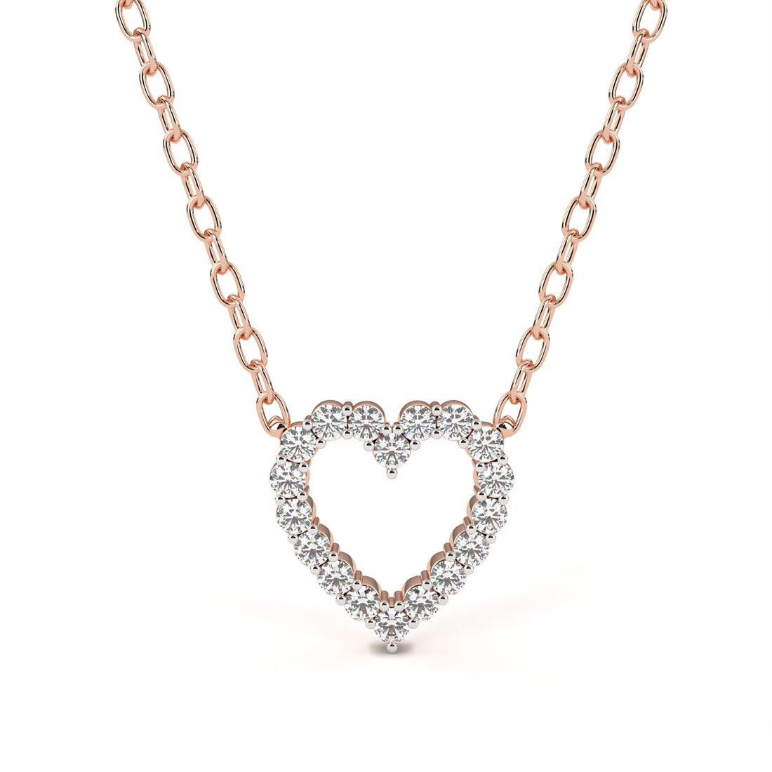 Endless Heart Diamond Necklace