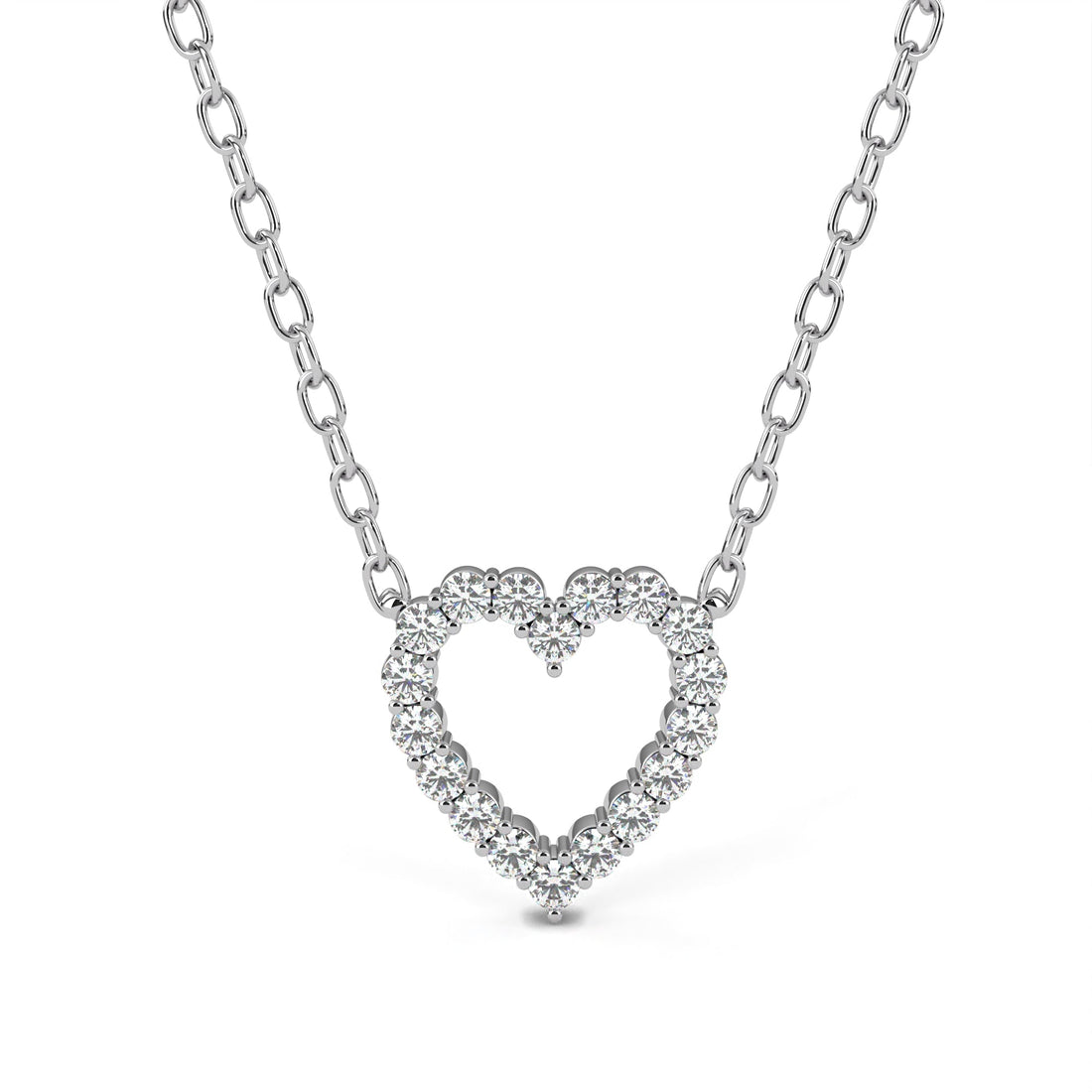 Endless Heart Diamond Necklace