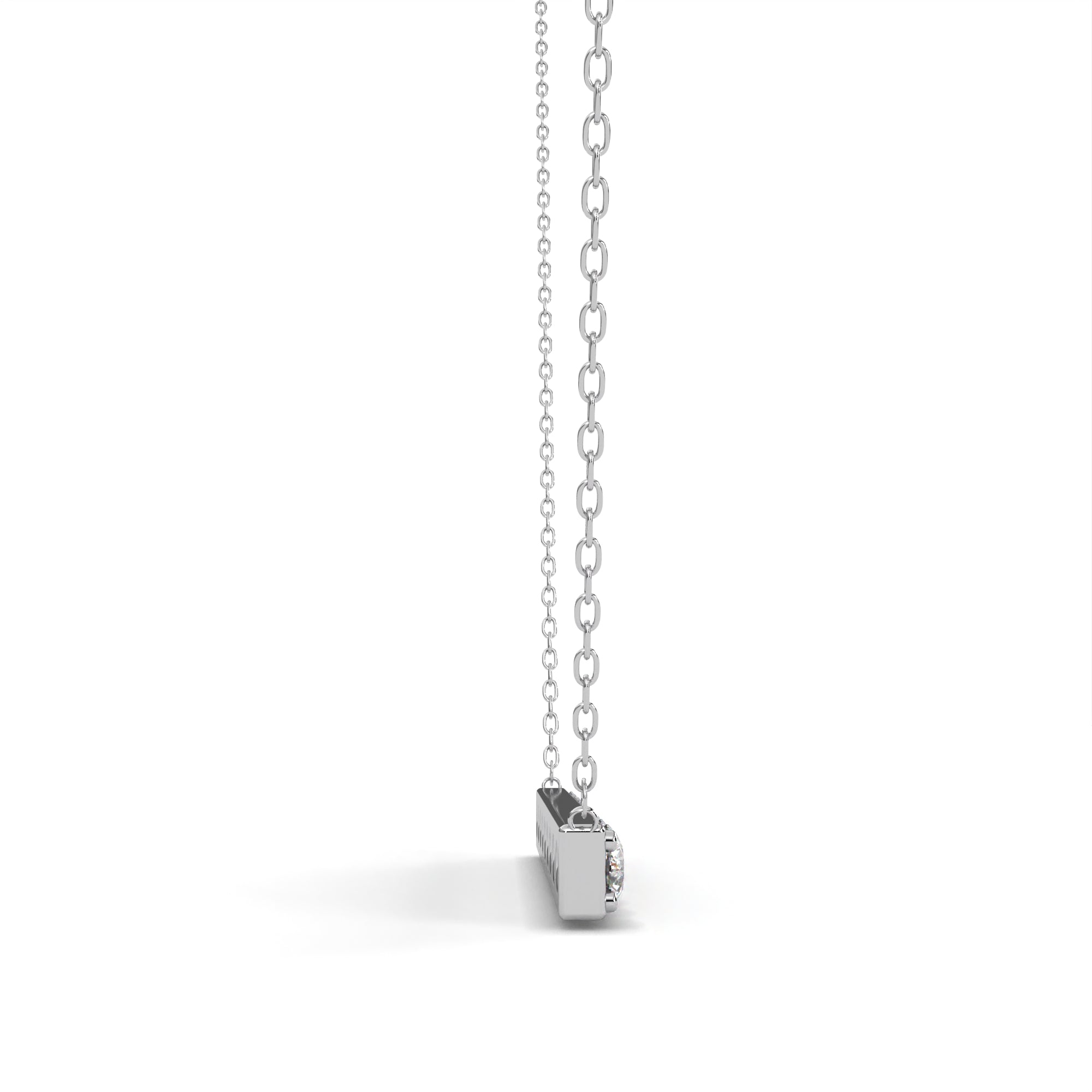 Lush Essence Diamond Pendant  In 925 Silver