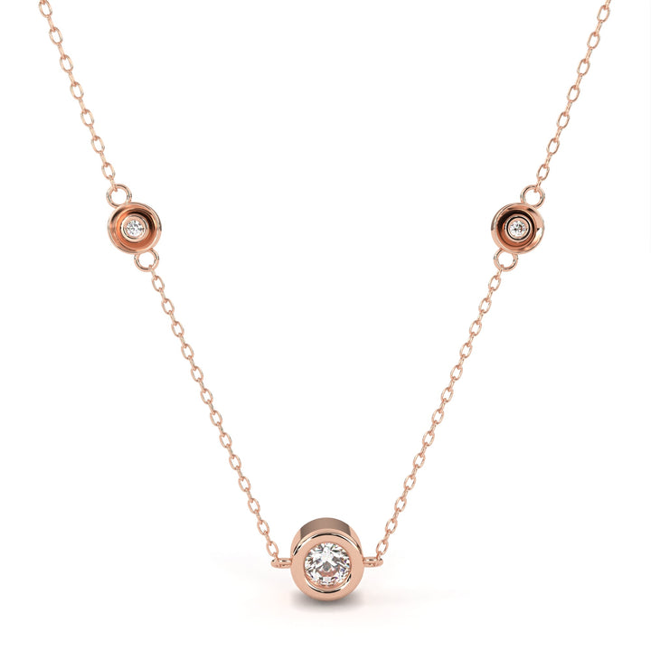 Eternal Halo Diamond Necklace