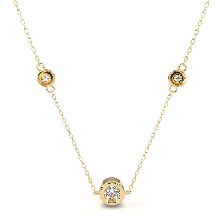 Eternal Halo Diamond Necklace