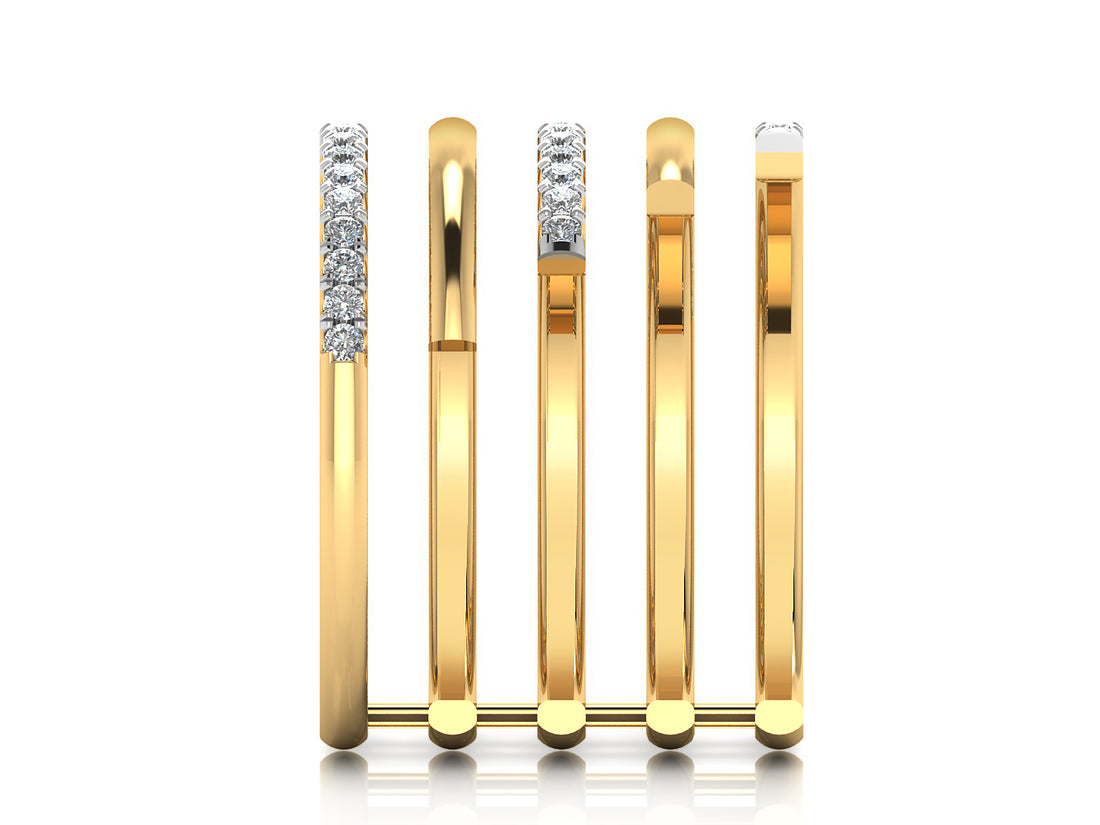 Parallel Perfection Diamond Ring  3