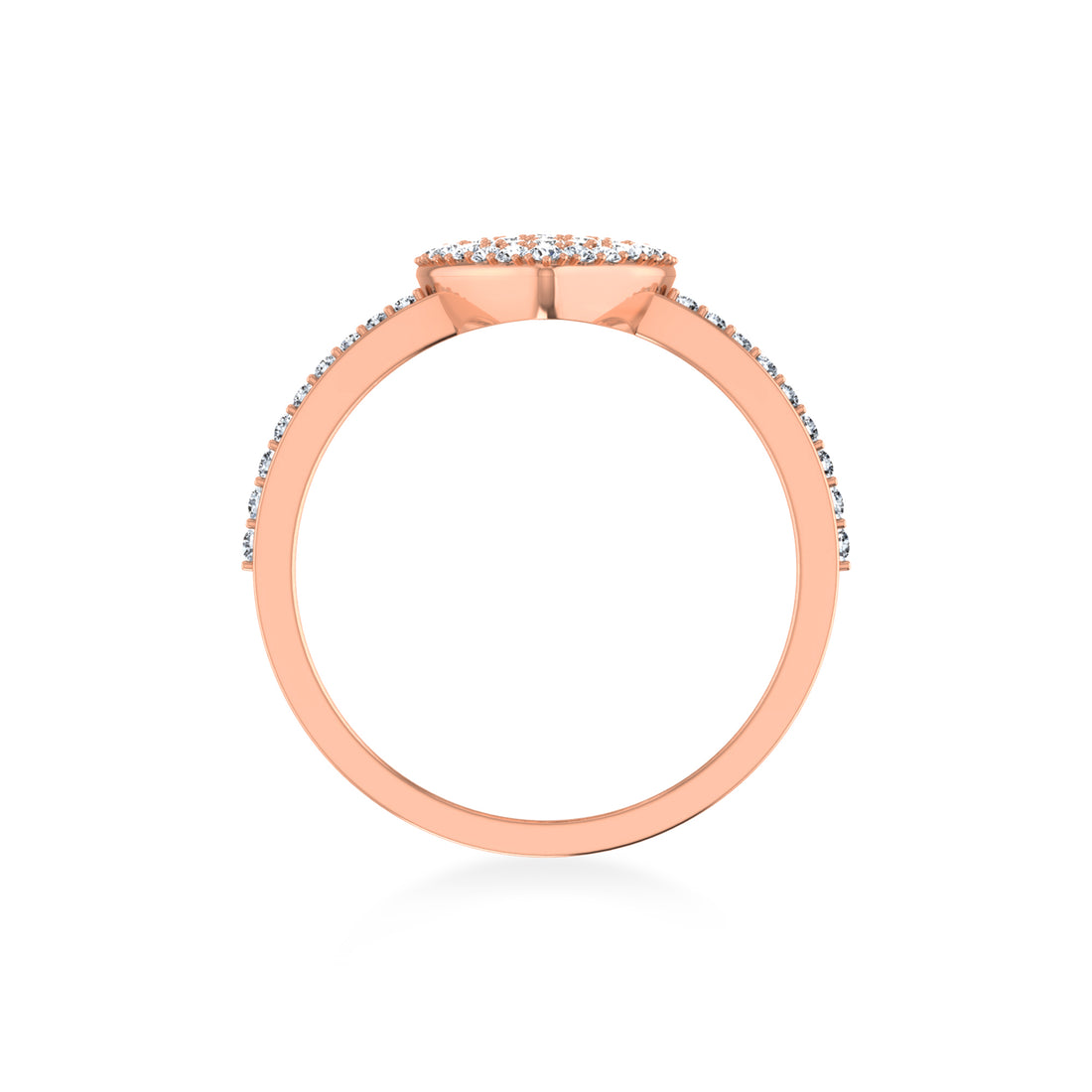 Pave Heart Lab-Grown Diamond Ring6