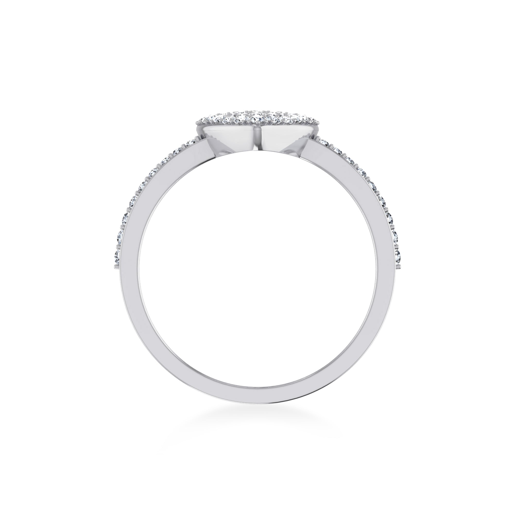 Pave Heart Lab-Grown Diamond Ring9