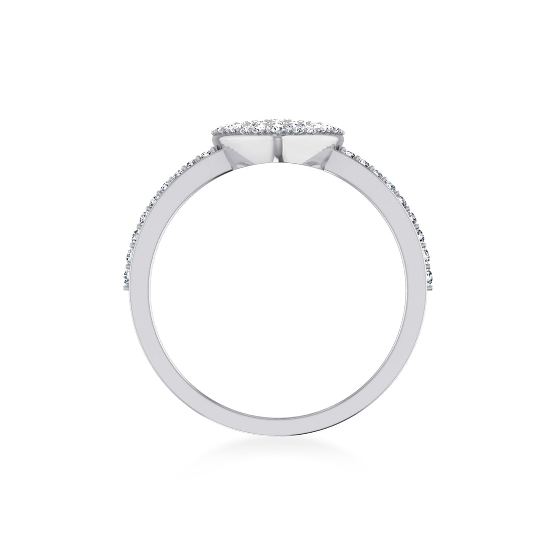 Pave Heart Lab-Grown Diamond Ring9