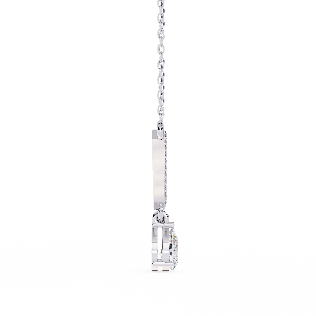 Pear Cut Drop Pendant Necklace – Lab Grown Diamonds