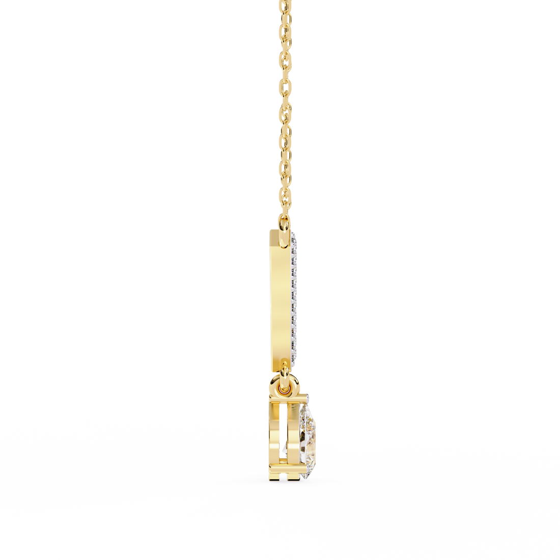 Pear Cut Drop Pendant Necklace – Lab Grown Diamonds