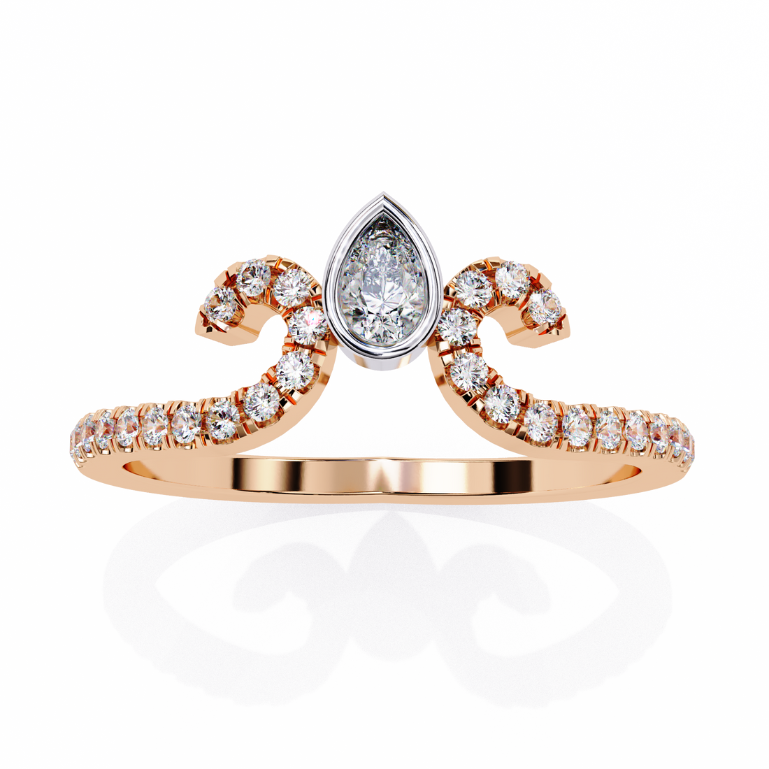 Pear Drop Diamond Ring 5
