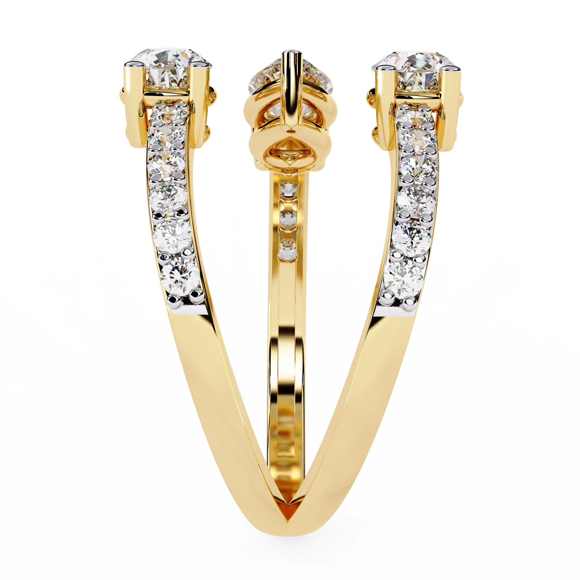 Pear Trail Diamond Ring 3