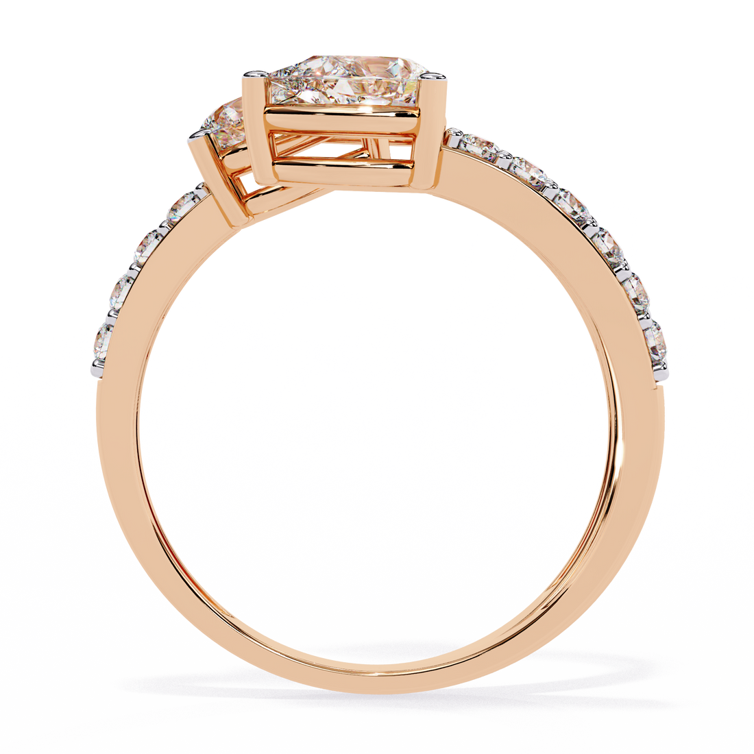 Pear Trail Diamond Ring 6