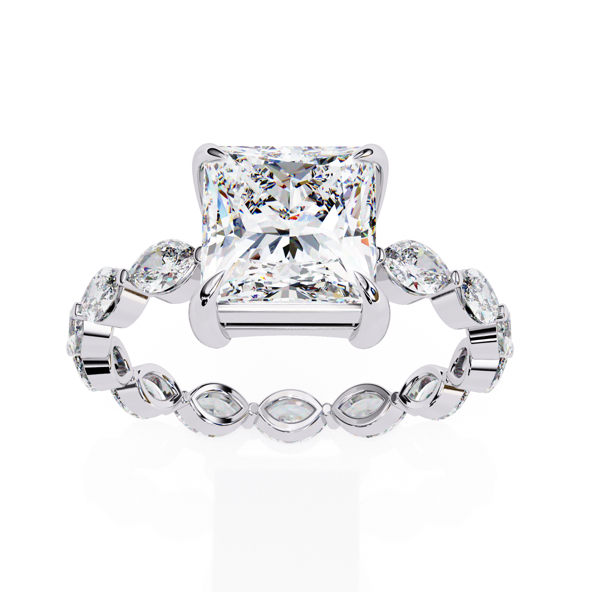 Perfect Rhythm Princess Diamond Ring11